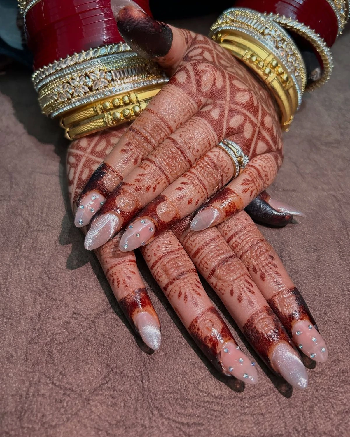 Bridal nails at BrushnnBloom